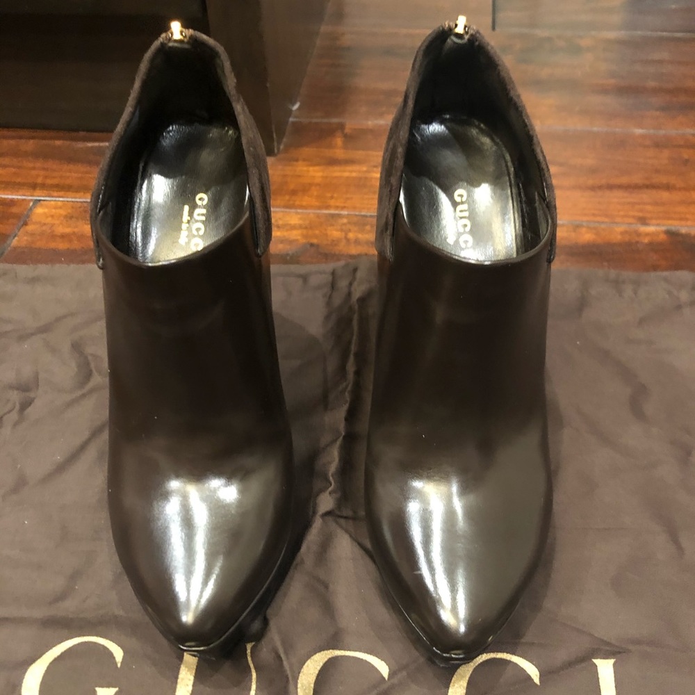 Gucci Suede and Leather booties
